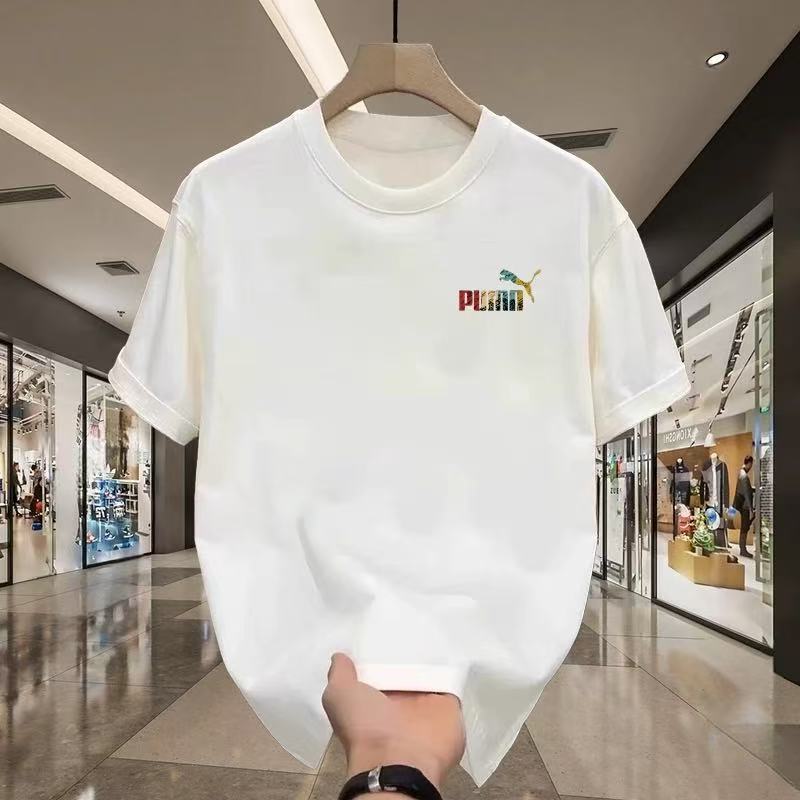 2025 Summer Round Neck Short-Sleeved T-Shirt for Young Men and Women, Casual and Fashionable Heavy Trendy Brand T-Shirt, Loose and Versatile Top 2025 Summer Round Neck Short-Sleeved T-Shirt for Young Men and Women, Casual and Fashionable Heavy Trendy Brand T-Shirt, Loose and Versatile Top