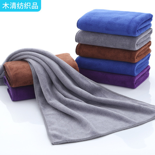 Microfiber Towel, Beauty Salon & Barber Shop Dry Hair Towel, Car Wash Towel, Soft & Thick Absorbent Towel