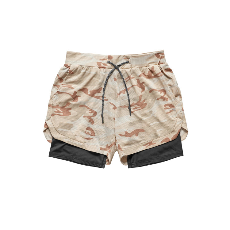 1 Cross-Border Sommer-Sportshorts für Herren, doppellagig, schnelltrocknend, atmungsaktiv, für Squat-Jogging, Workout, Freizeit und Basketball_voghion.com