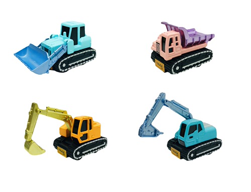 New children's toy cars 8 cartoon alloy pull-back Q version cute themed palm treasure car models