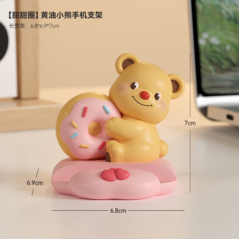 Soporte para teléfono móvil rana linda estación de oficina creativa cosas buenas decoraciones de escritorio regalos de cumpleaños niñas