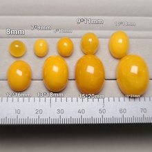 鸡油黄蜜蜡戒面 蜜蜡裸石各种尺码大小 原石打磨 支持拿货