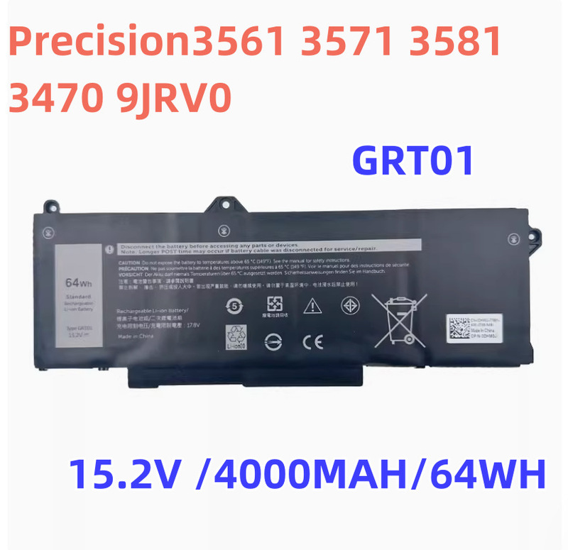 Suitable for Dell Precision3561 3571 3581 3470 Grt01 9Jrv0 Notebook Battery
