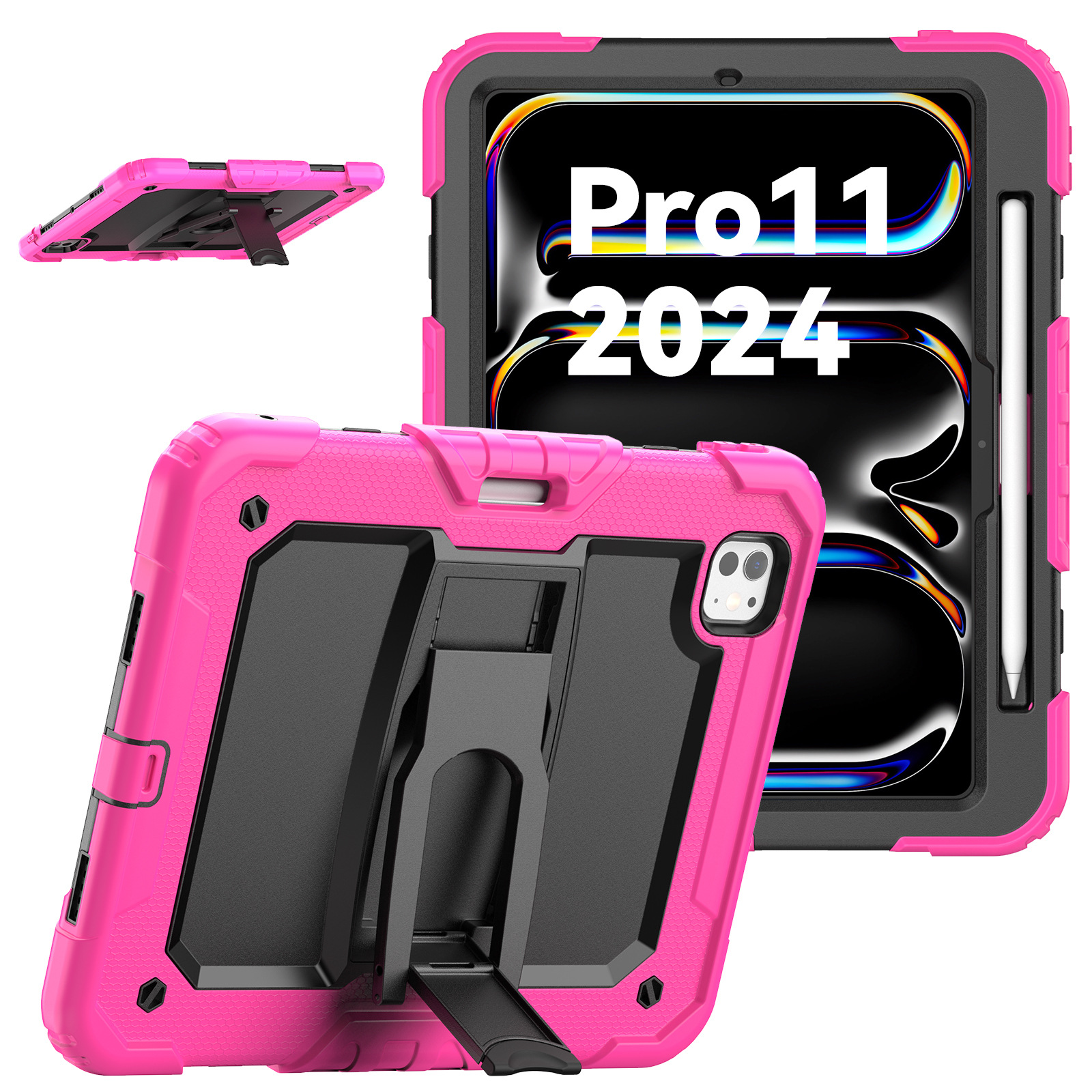 iPad Pro2024 nueva cubierta plana de silicona air6 manzana cubierta 11 pulgadas soporte anti-caída y anti-flexión