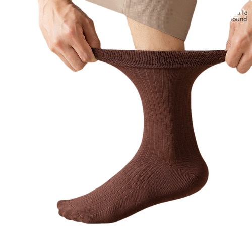 Socks for women in spring and autumn, mid-length socks for women, pure cotton, deodorant, black and white, Japanese style, mid-length cotton socks