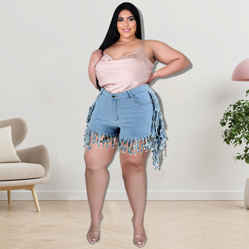 Women's Clothing Women's Sexy Tassel Denim Shorts Style Fashion For Formal & Casual For Women Sexy Tassel Denim Shorts_ecoleips.com