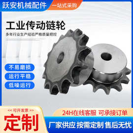 传动件链轮碳钢齿轮工业齿轮单双排双节距不锈钢传动齿轮