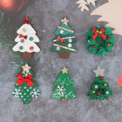 新しいクリスマス装飾漫画かわいいクリスマスツリー花輪子供手作りDIYクリスマス装飾アクセサリーを作る