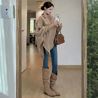 复古蓝加绒紧身牛仔裤女2026年新款秋季高腰修身配靴小脚铅笔裤子