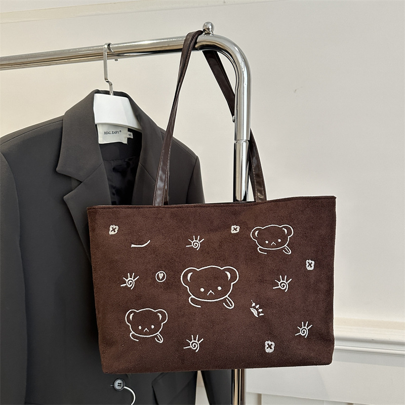 Casual bolsa de tela de gran capacidad para mujeres 2024 nueva moda para salir bolsa de compras portátil de viaje mochila