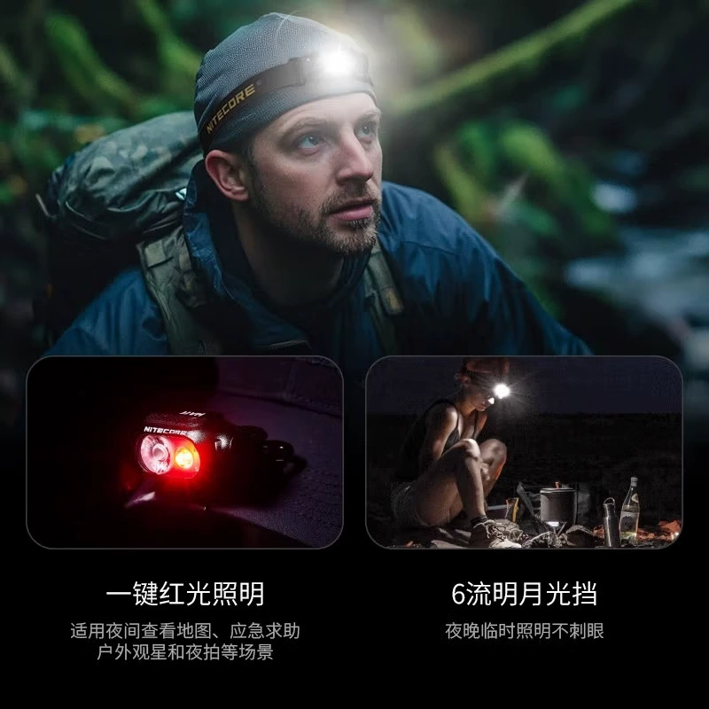 Nitecore Knight Corne HA11 налобный фонарь налобный свет ультра -долгая батарея ультра -яркий LED ночная рыбалка No. 5 батарея
