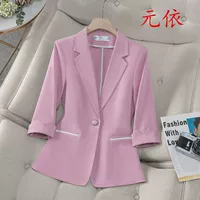Autumn classic suit jacket for work, bright catchy style