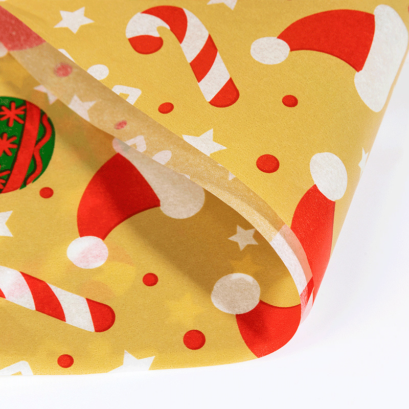 Navidad embalaje papel de seda 1-6 color Amazon Venta caliente hecho a mano plegable papel de pera impresión personalizada papel de copia
