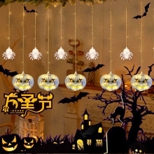 跨境新款万圣节挂灯鬼节皮线灯串灯南瓜灯万圣节装饰灯