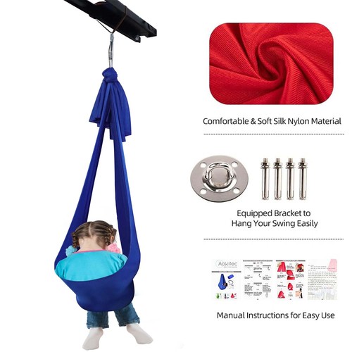 Amazon Therapy Swing Children's Elastic Swing Sensory Training for Autism Indoor Swing Hammock