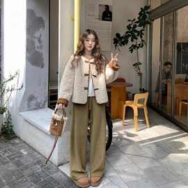 今年流行羊羔毛绒皮毛一体外套女冬季新款超好看两面穿麂皮绒