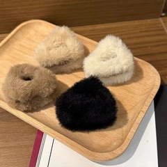 猫の耳のぬいぐるみのヘアピンの額の前髪の小さいサイズのクリップのかわいい毛のヘアピンの頭飾りの女性の子羊の毛の砕毛のクリップ