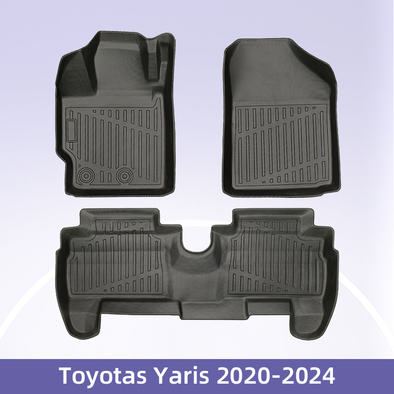 Europa para Toyota Yaris 2020 - 2024 combustible 3D todo el tiempo TPE cojín de pie de automóvil