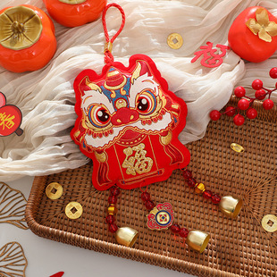 2025 New Year of the Snake New Year Decoration Pendant Spring Festival New Year Living Room Scene Decoration Festive Fortune Wind Bell Hanging Ornaments