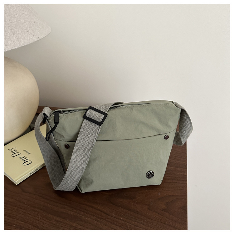 89g Weight Nylon Lining Material Zipper Closure Type Single Shoulder Strap Strap Type Shoulder Bag, Crossbody Bag Bags Type Casual Occasion Nylon Material Solid Color Pattern All Seasons Season Women's Gender Basic, Classic Style Style Square Shape Women's Nylon Solid Color Basic Classic Style Square Zipper Shoulder Bag Crossbody Bag 7