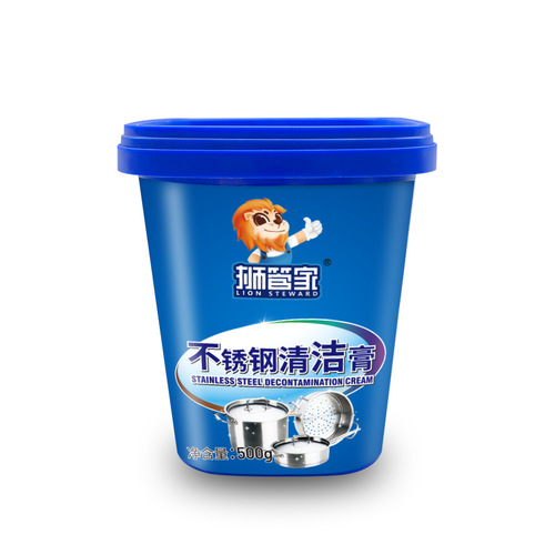 Lion Butler Household Stainless Steel Cleaning Cream Kitchen Pot Bottom Multifunctional Decontamination Cream Dirt Black Dirt One-Wipe Cleaner