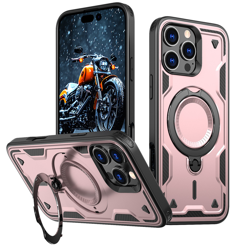 Amazon クロスボーダー Tianhuan 携帯電話ケース iPhone16ProMax 磁気回転スタンド 16E 保護カバーに適しています|undefined
