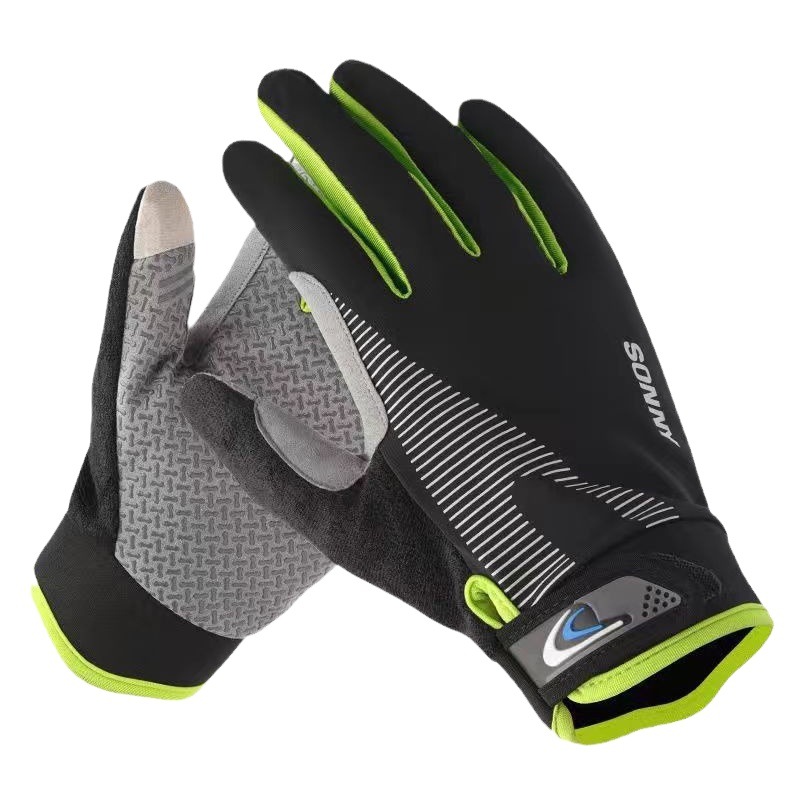 Men's summer ice silk ultra-thin breathable non-slip wear-resistant gloves women's outdoor cycling driving fishing fitness sports