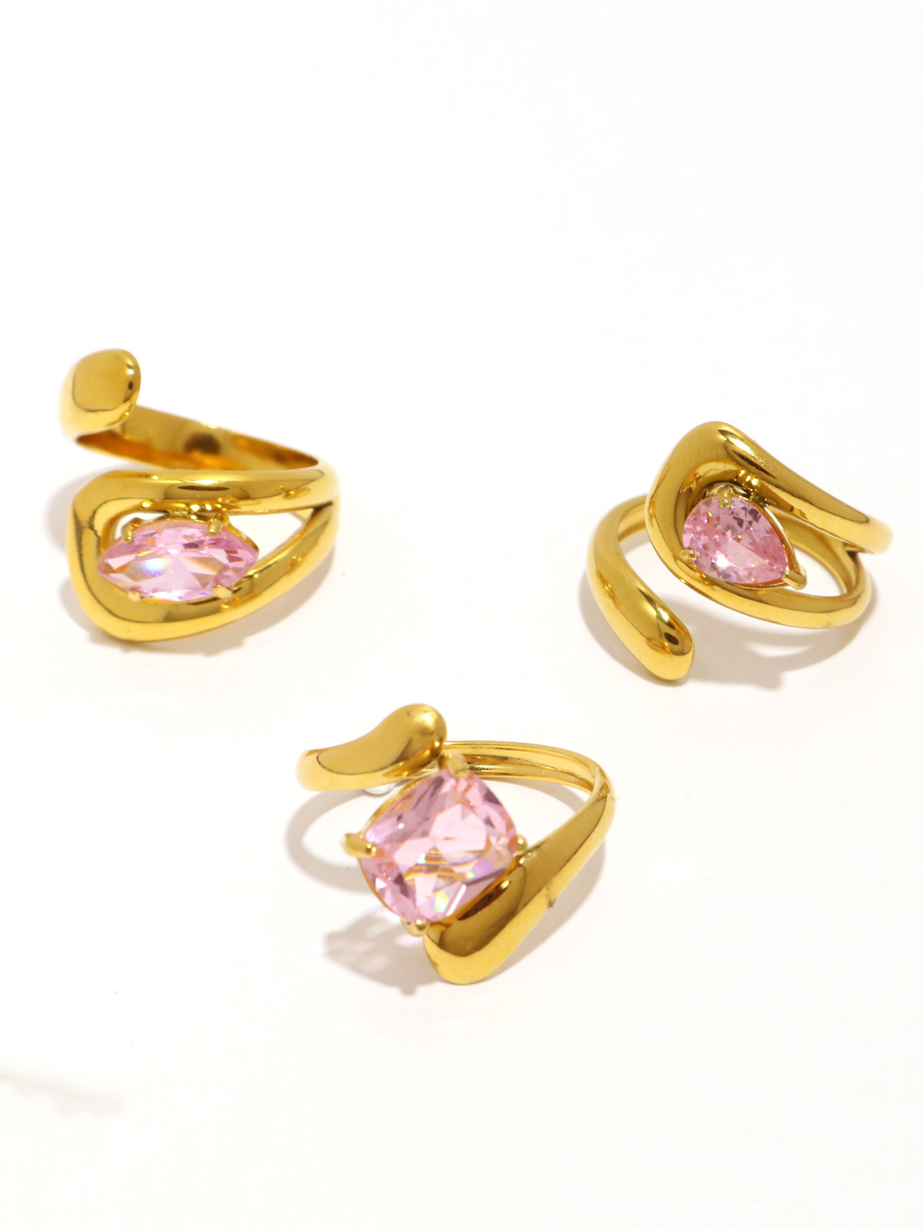 18g Weight Rings Classification Wholesale Jewelry Retro Geometric 304 Stainless Steel Rings