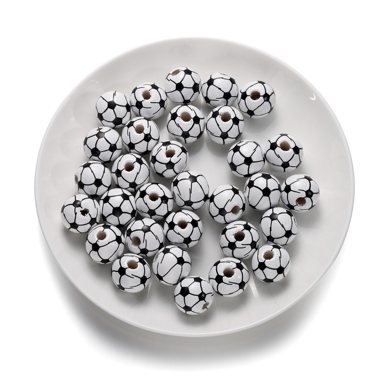 木のボールのバスケットボールの小さい木の玉のカラーの実木のボールのサッカーの玉の散珠の卸売りのアクセサリーの部品|undefined