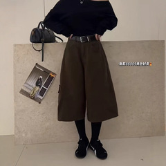 86009（配腰带南油欧欧家）加厚时髦小众牛仔裤-不退换