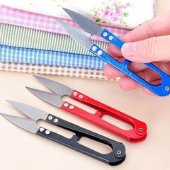 Stainless steel thread cutter U-shaped cross stitch thread trimmer, fishing line small scissors, iron scissors, embroidery and floral clothing thread cutter