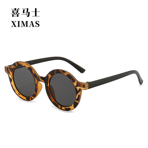 Children's cute kids sanding plastic PC glasses, new baby decorative sunglasses, trendy kids macaron sunglasses