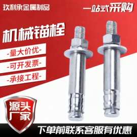 机械锚栓膨胀螺丝单双管自切机械膨胀螺栓后扩底机械锚