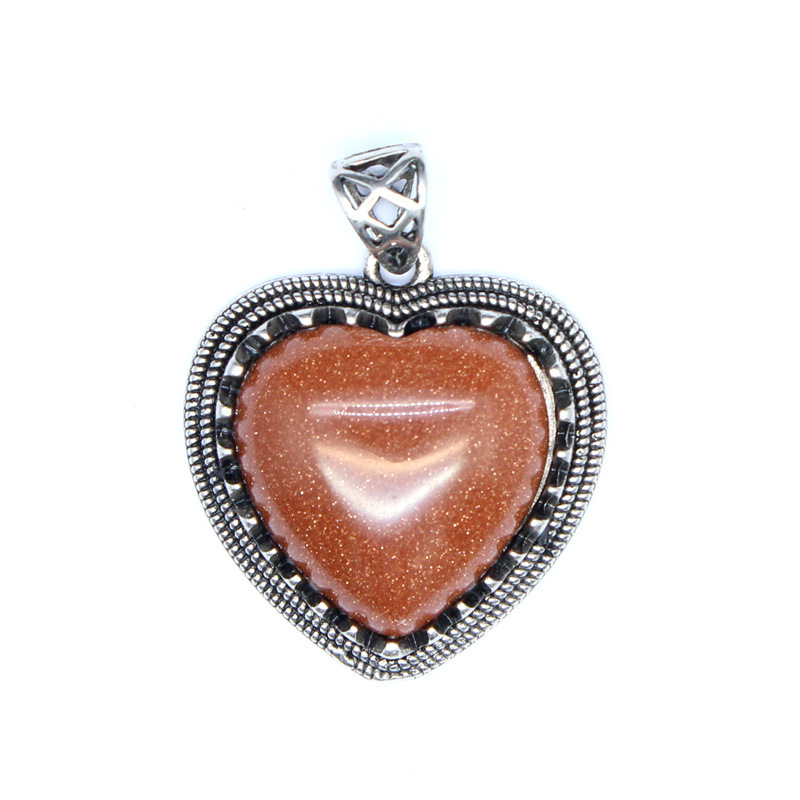12g Weight Pendant Jewelry Making Type DIY Jewelry Accessories Classification 1 Piece Quantity natural stone Material Heart Shape Pattern Plating Design Vintage Style, Simple Style Style 1 Piece Natural Stone Heart Shape Pendant 12
