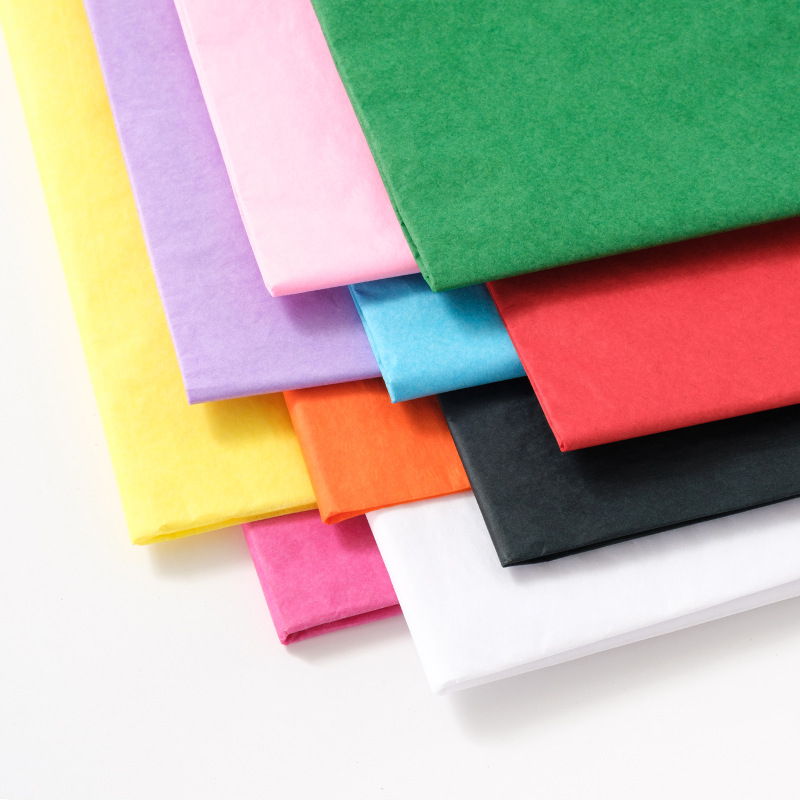 Papel perlado de color de 17g en stock para relleno de ropa, papel de calco grueso, papel fino semitransparente, blanco.