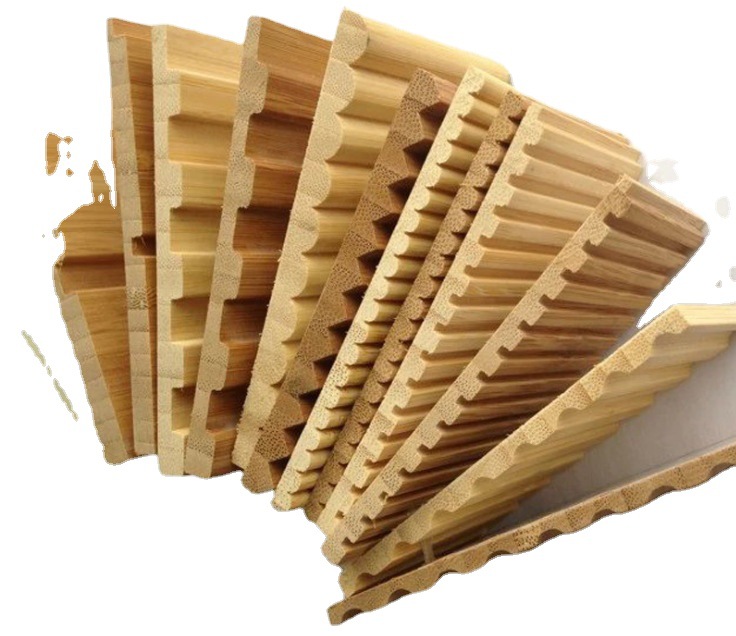 现货竹线板竹装饰板竹波浪板竹雕刻板 竹子面板 竹片板竹条板