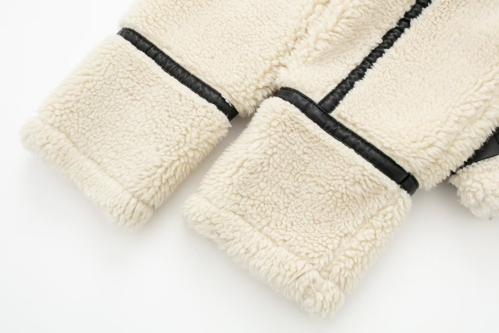 Dames bontjas in contraststijl voor herfst en winter warm_voghion.com