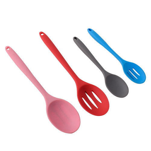 All-inclusive silicone dense spoon colander non-stick cooking kitchen utensils spoon dense spoon mixing spoon salad spoon