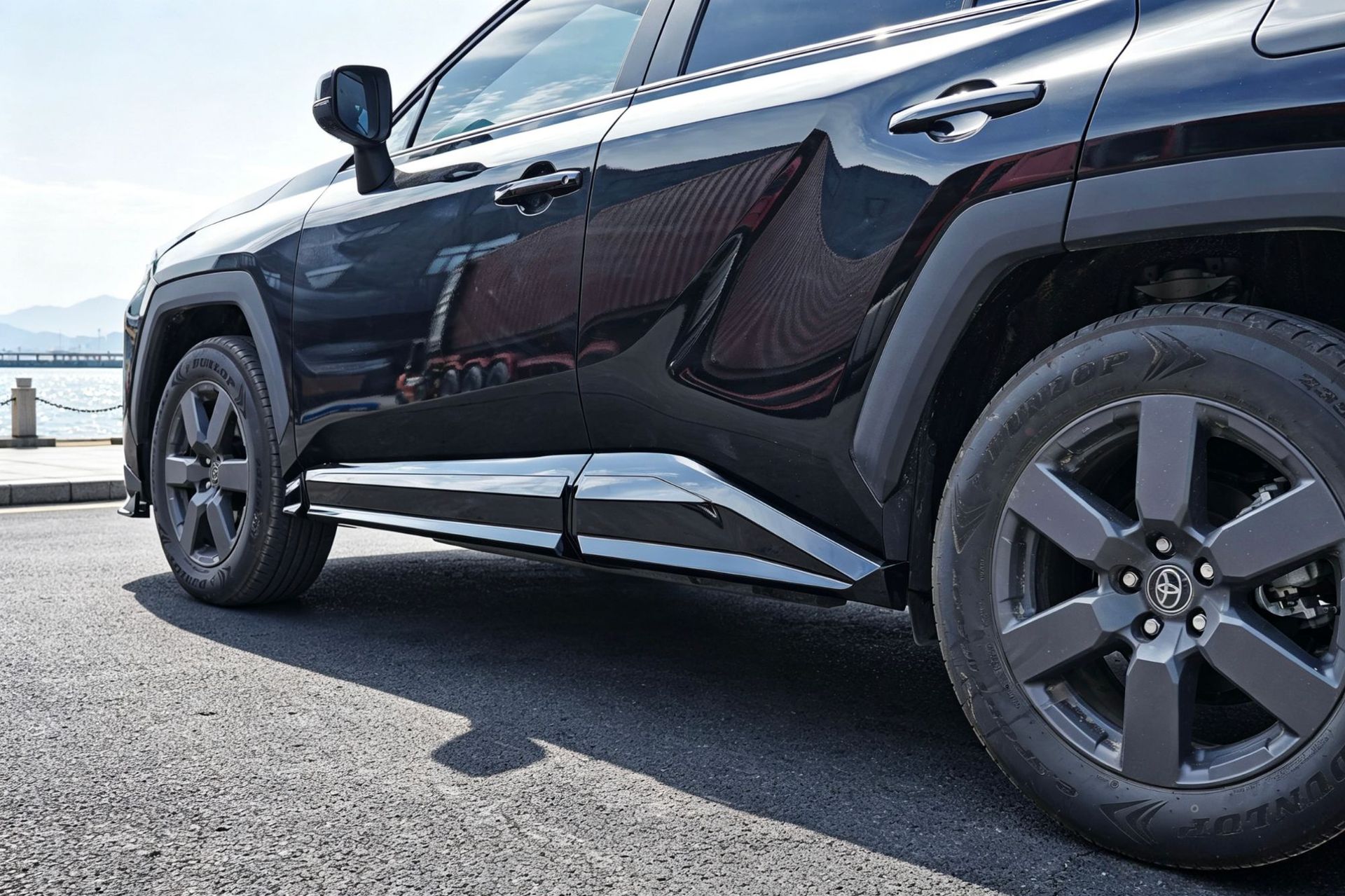 Suitable for 26 Models of Rav4, Rongfang, and Wildlander Modified Front Spoiler, Side Skirts, Rear Bumper, Roof Wing, Rear Diffuser, and Louvered Spoiler
