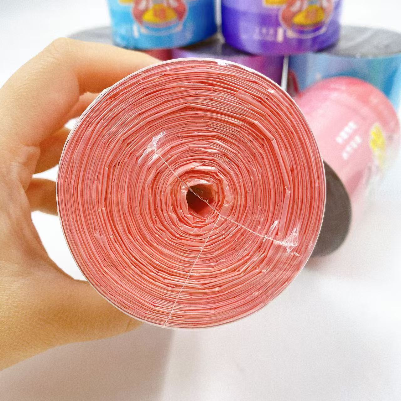 Bolsa de basura engrosada Bolsa de basura desechable Bolsa de plástico comercial de cocina doméstica de boca plana al por mayor
