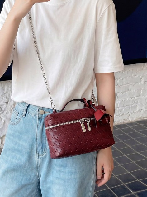 Nuevo tejido bolso de mano pequeño para mujeres 2026 venta caliente alta sensación de moda lujosa ligera versátil bolso de hombro