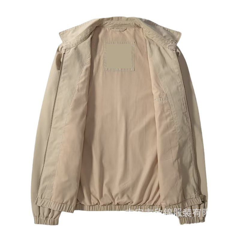 Ropa DE TRABAJO chaqueta de comercio exterior de los hombres de la moda simple color sólido de los hombres sueltos otoño abrigo solapa casual de negocios