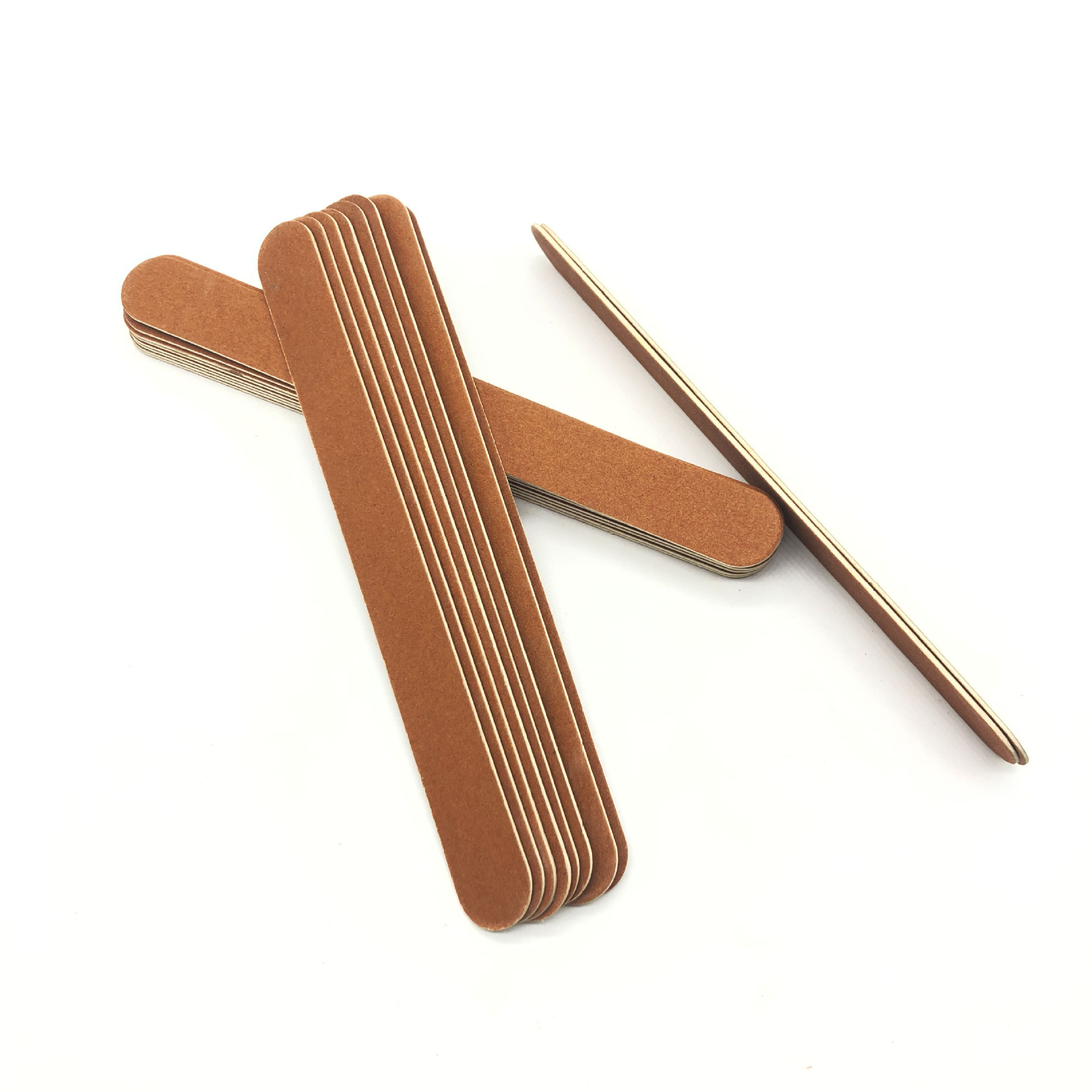 Piezas de madera ultrafinas frotando las uñas reales de manicurista de arena de manicuras archivos de uñas de arena fina de reparación lateral herramientas de manicuras