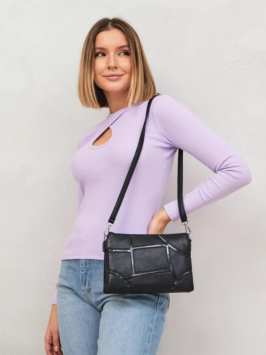 Fashionable Shoulder Bag, New Model, Top Quality Women's Crossbody Small Square Bag, Simple Splicing Classic Trendy Women's Bag._voghion.com