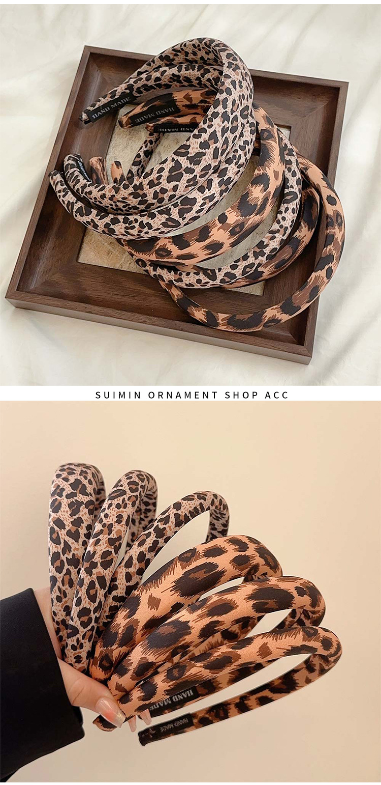 78g Weight Hair Band Hair Accessories Type 1 Piece Quantity Daily Occasion Sweet Streetwear Women's Leopard Hair Band