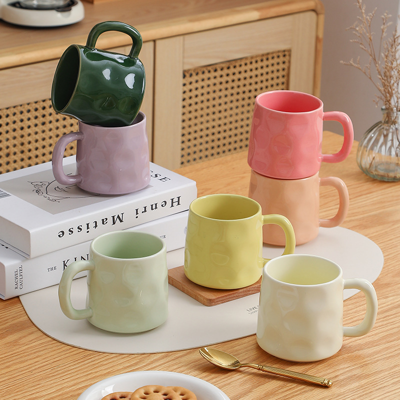 Mug Cream Style Cup Household Coffee Cup Saucer suit High-value Couple's Water Cup Afternoon Tea Tableware
