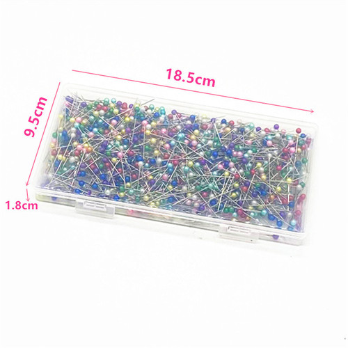 Factory price wholesale colorful pear-shaped pearlescent needles glass head gourd head clothing positioning pins 200 pieces-500 pieces