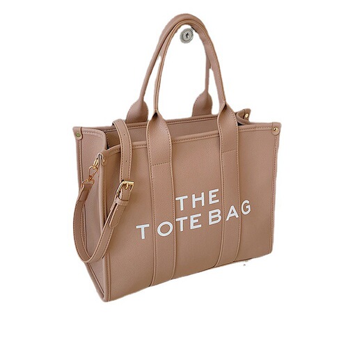 Export new style printed simple tote bag, large capacity letter portable armpit bag, fashion trend single shoulder crossbody bag