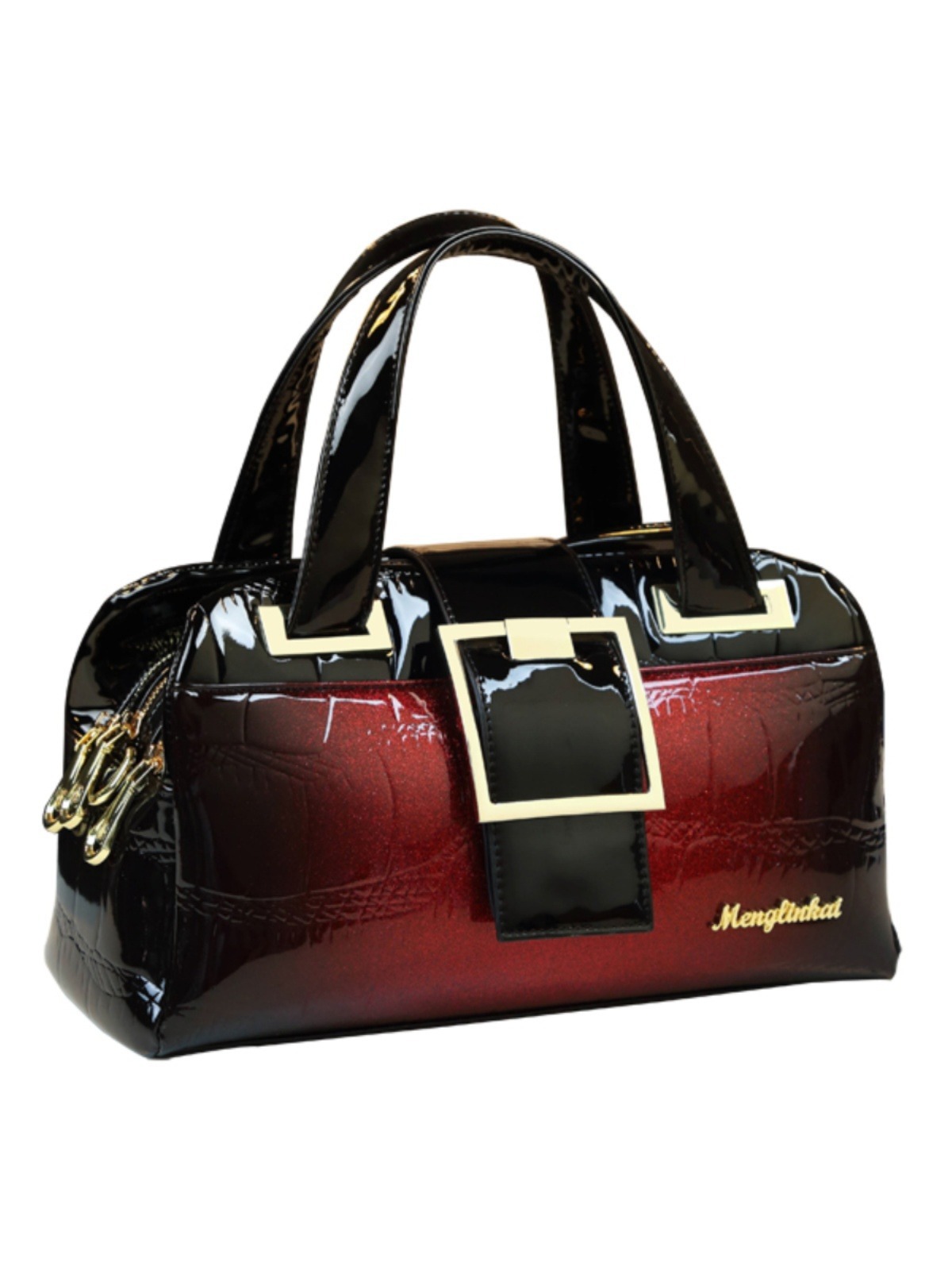 Bolso de mujer 2025, nuevo multicapa de hombro de cuero suave de mediana edad, bolso de almohada portátil de Boston.