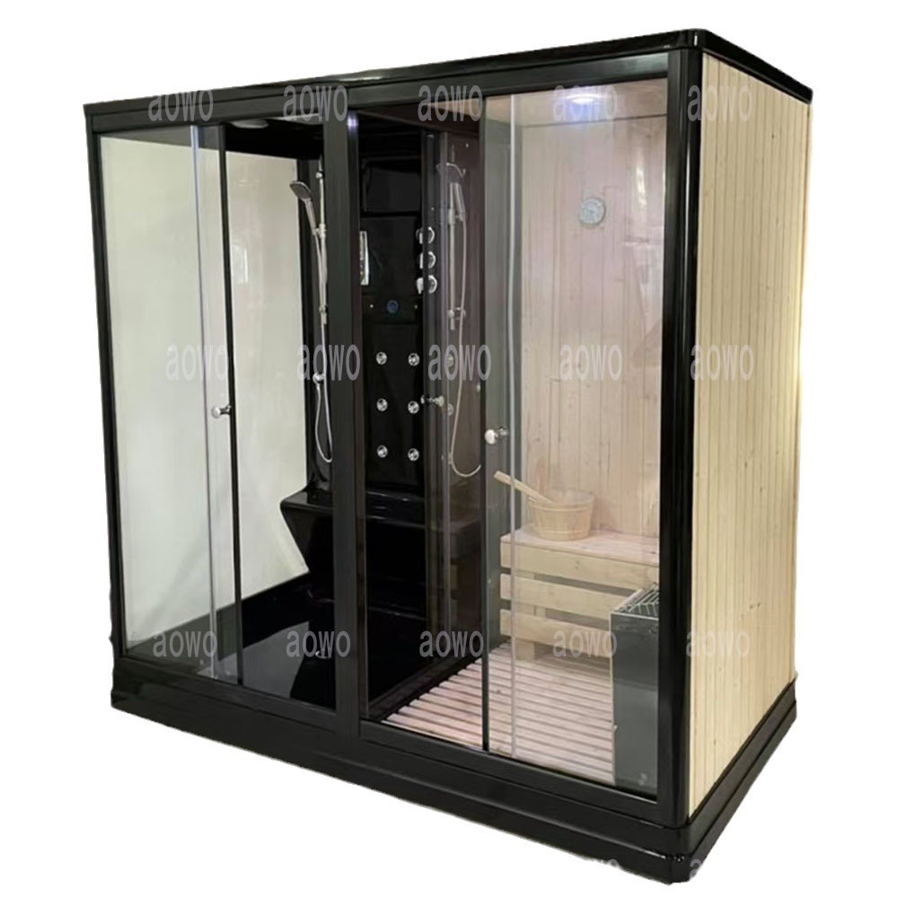 sala de vapor húmedo y seco, sala de vapor húmedo de tecia, sala de ducha húmeda de vapor, sala de club, sala de sauna, sala de vapor de sudor, separación húmeda y seca integrada